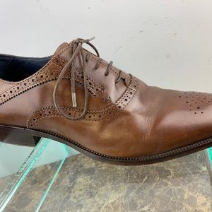 Johnston Murphy Italy Brown Wholecut Dress Shoes 8